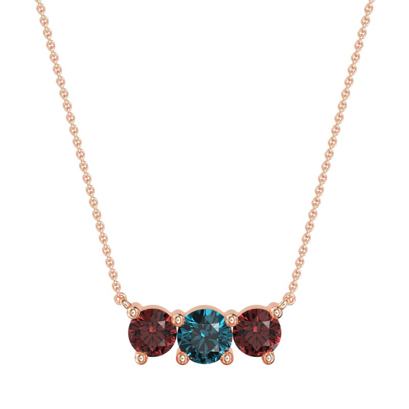 Three-stone Classic Necklace