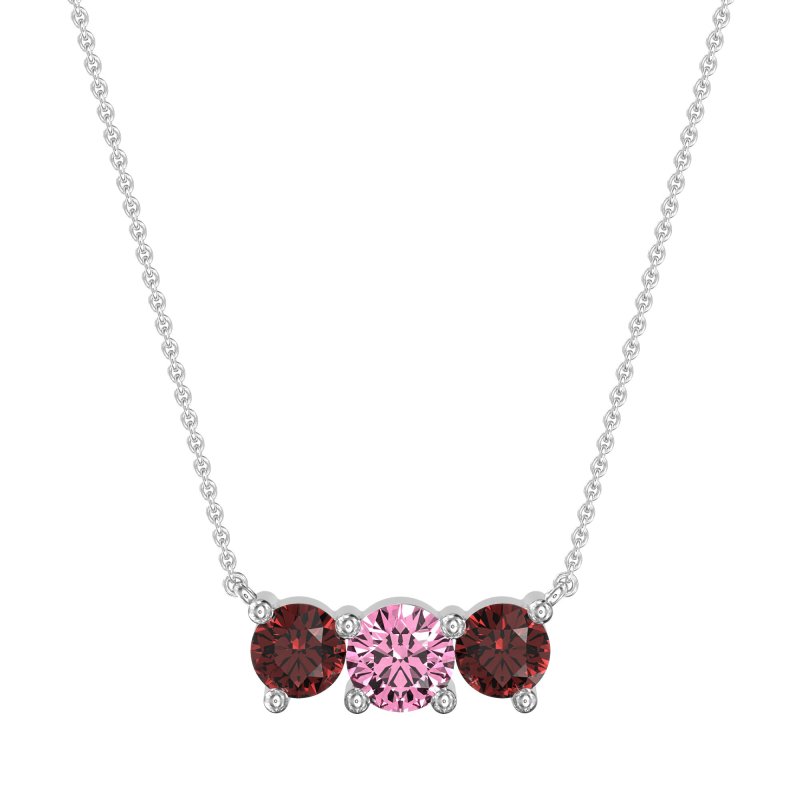 Three-stone Classic Necklace
