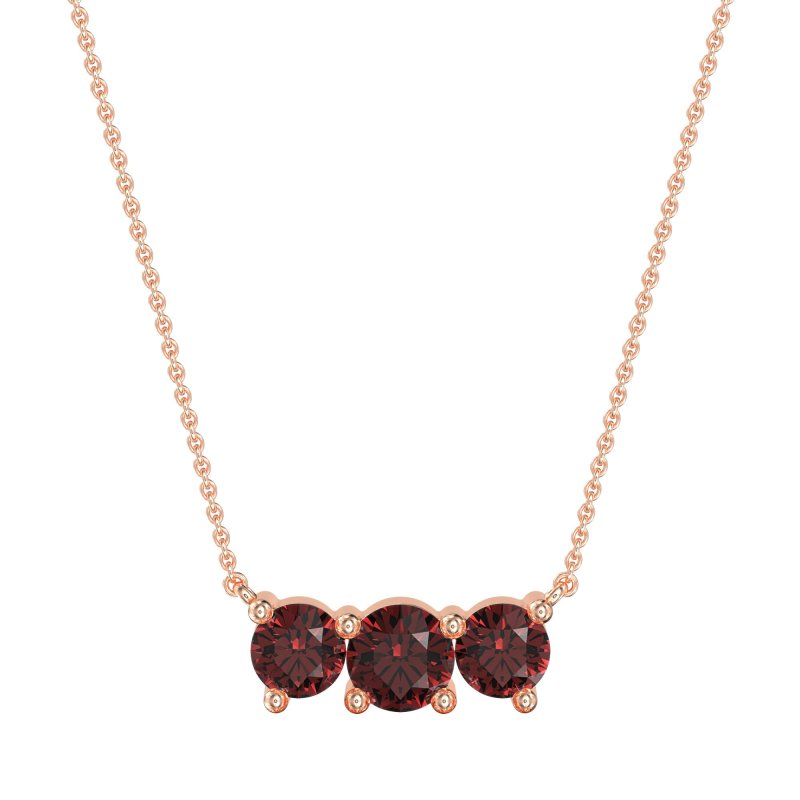 Three-stone Classic Necklace
