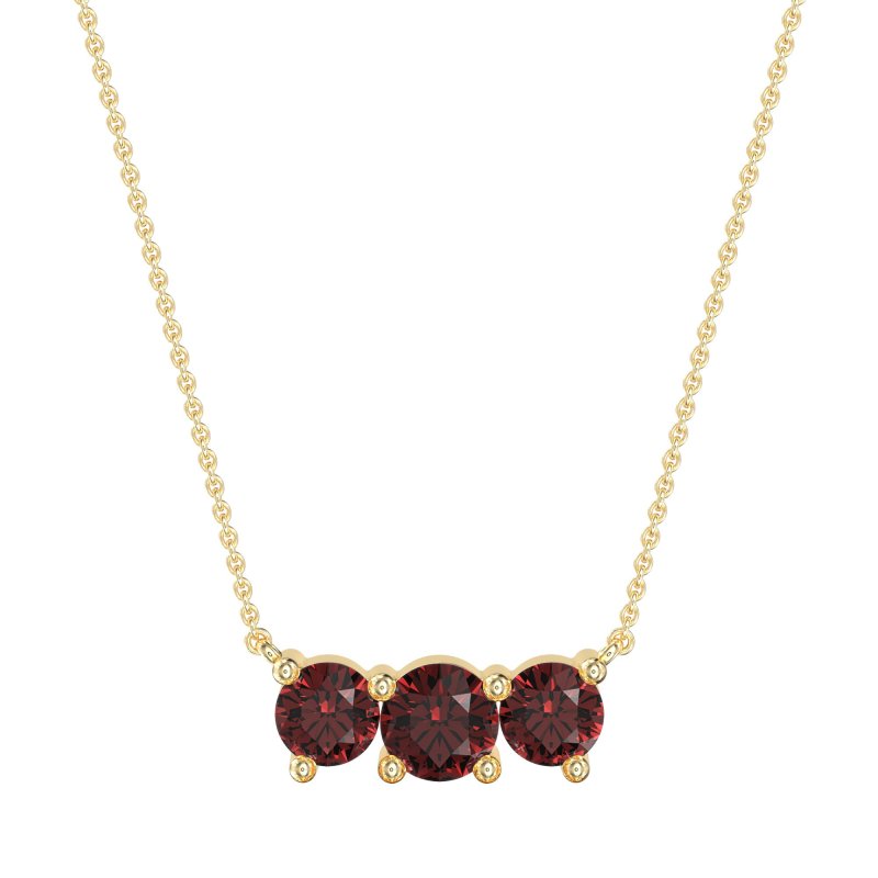 Three-stone Classic Necklace