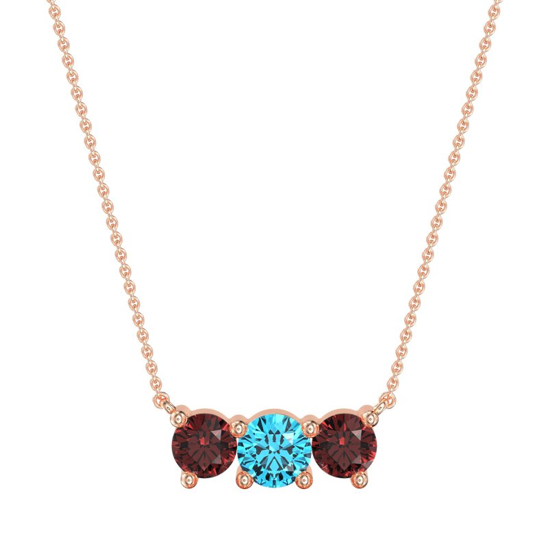 Three-stone Classic Necklace