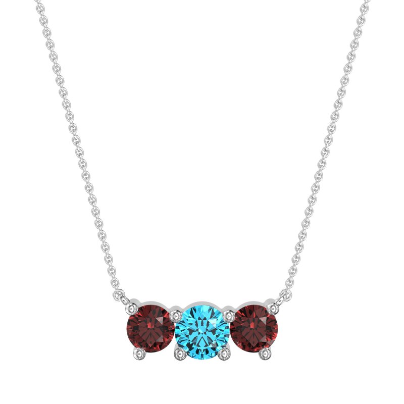 Three-stone Classic Necklace
