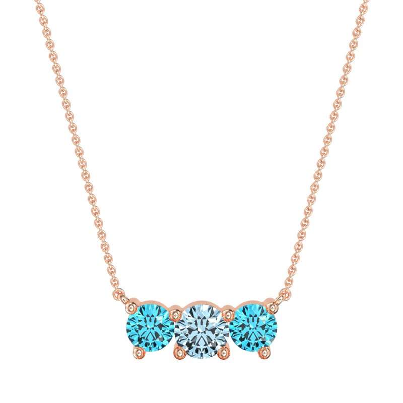 Three-stone Classic Necklace