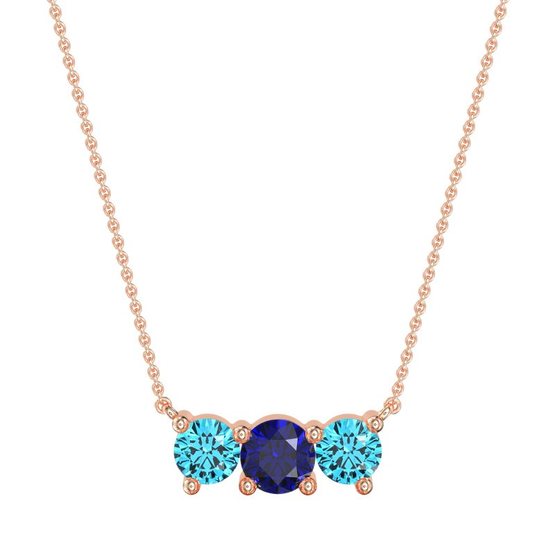 Three-stone Classic Necklace