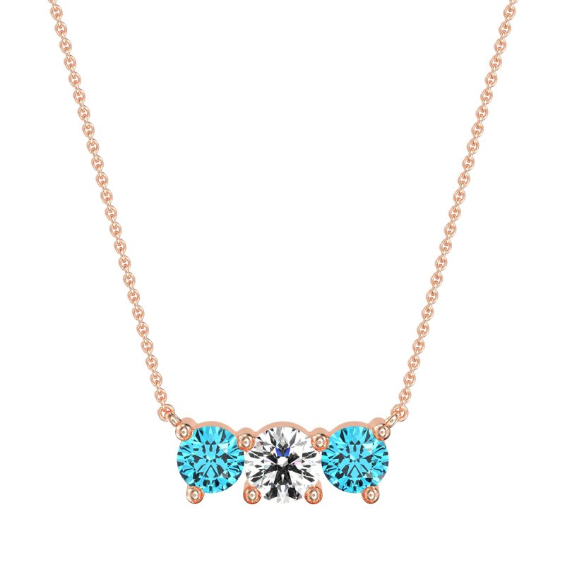Three-stone Classic Necklace