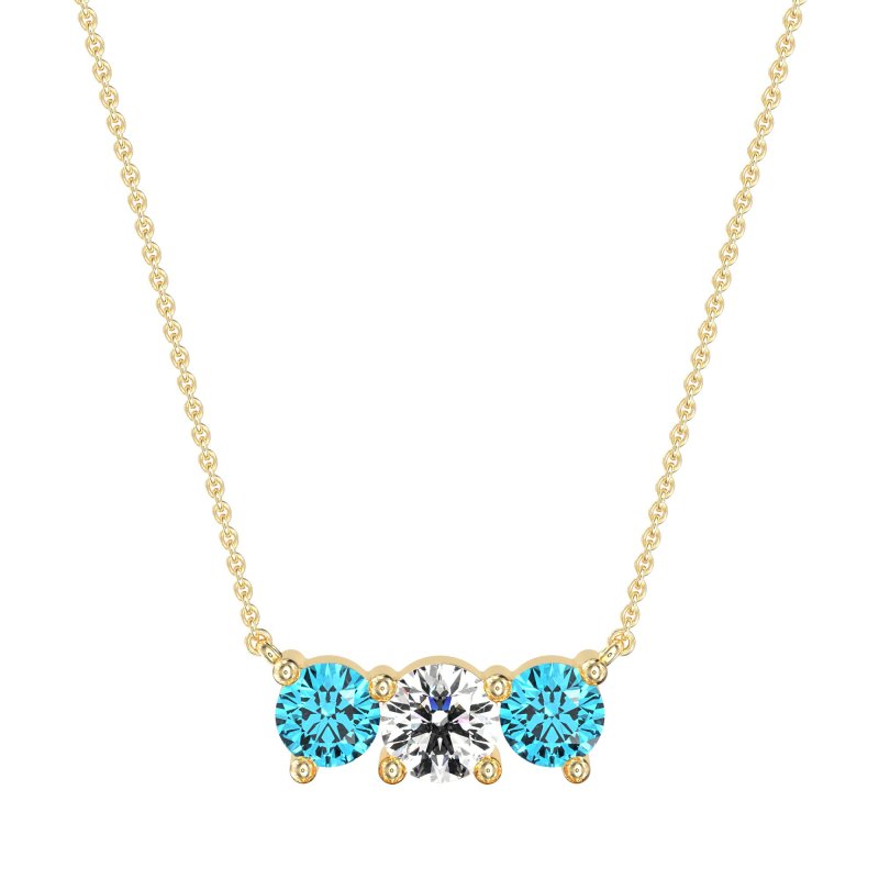 Three-stone Classic Necklace