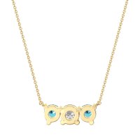 Three-stone Classic Necklace
