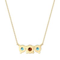 Three-stone Classic Necklace