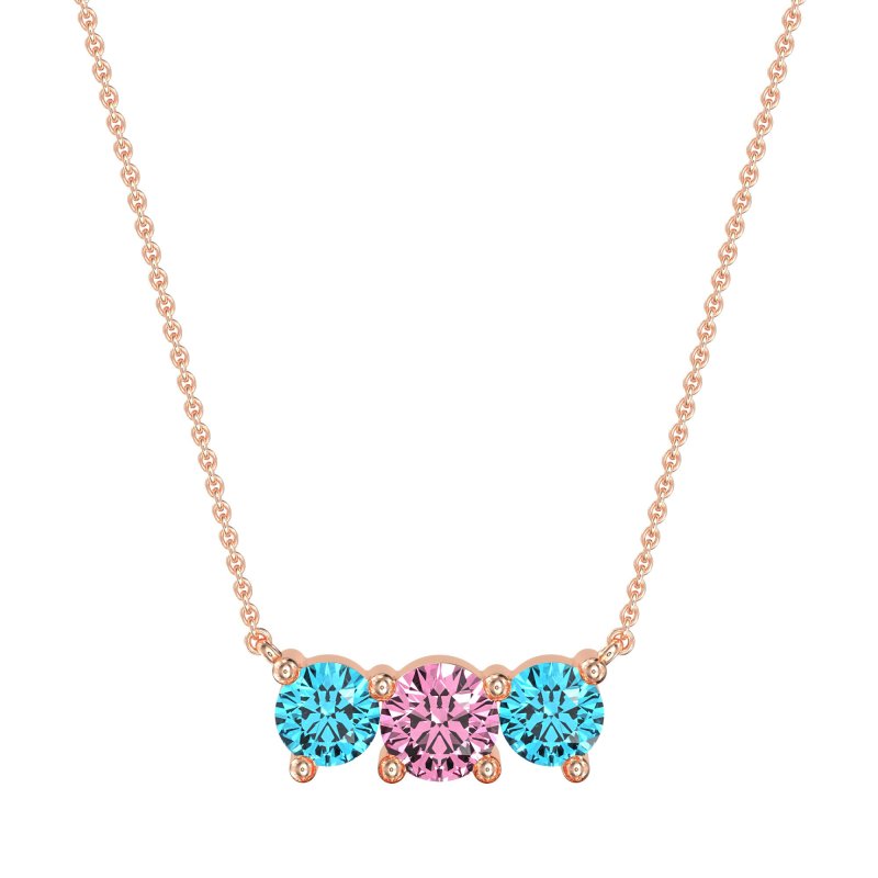 Three-stone Classic Necklace