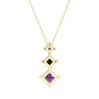 Graduated Square Necklace