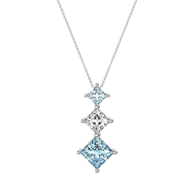 Graduated Square Necklace