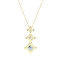 Graduated Square Necklace