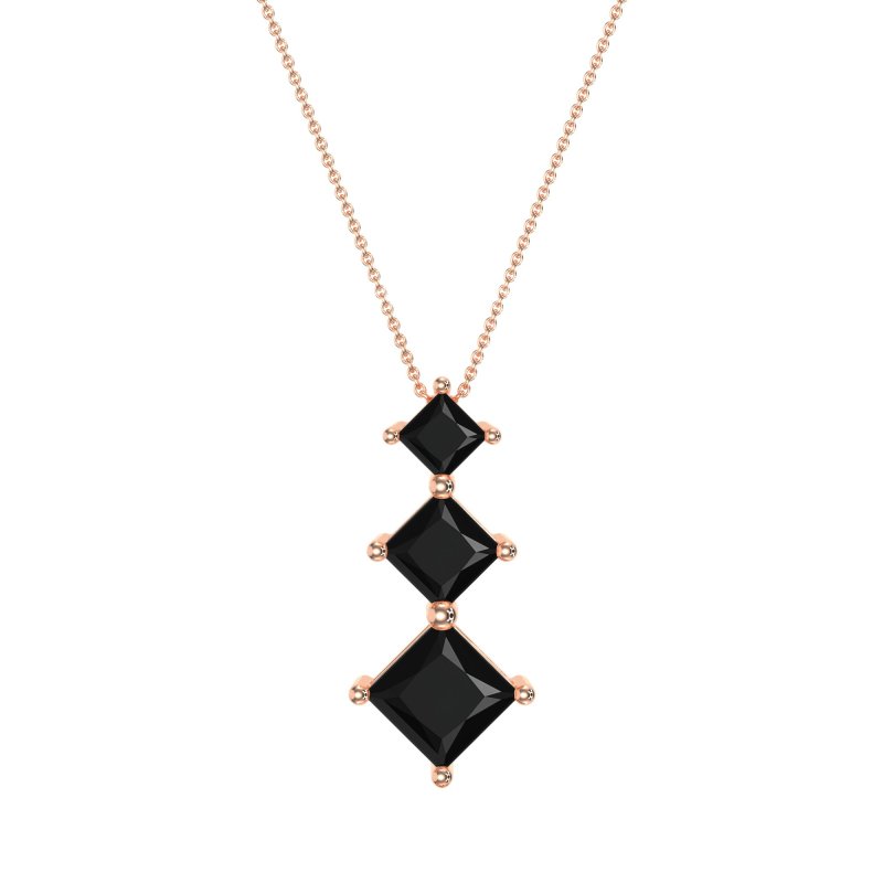 Graduated Square Necklace