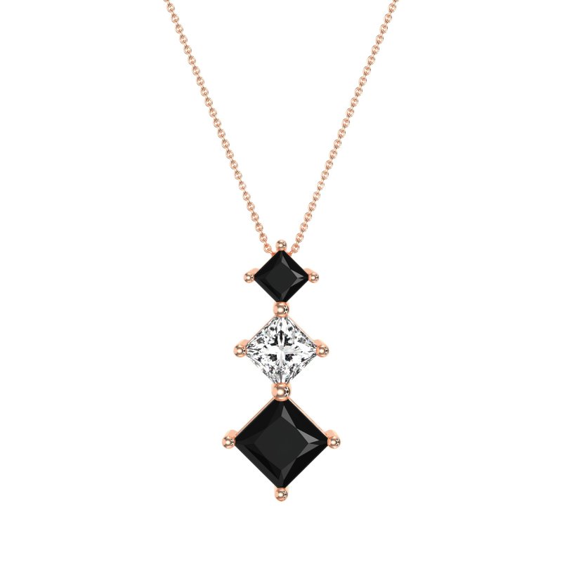 Graduated Square Necklace