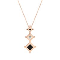 Graduated Square Necklace