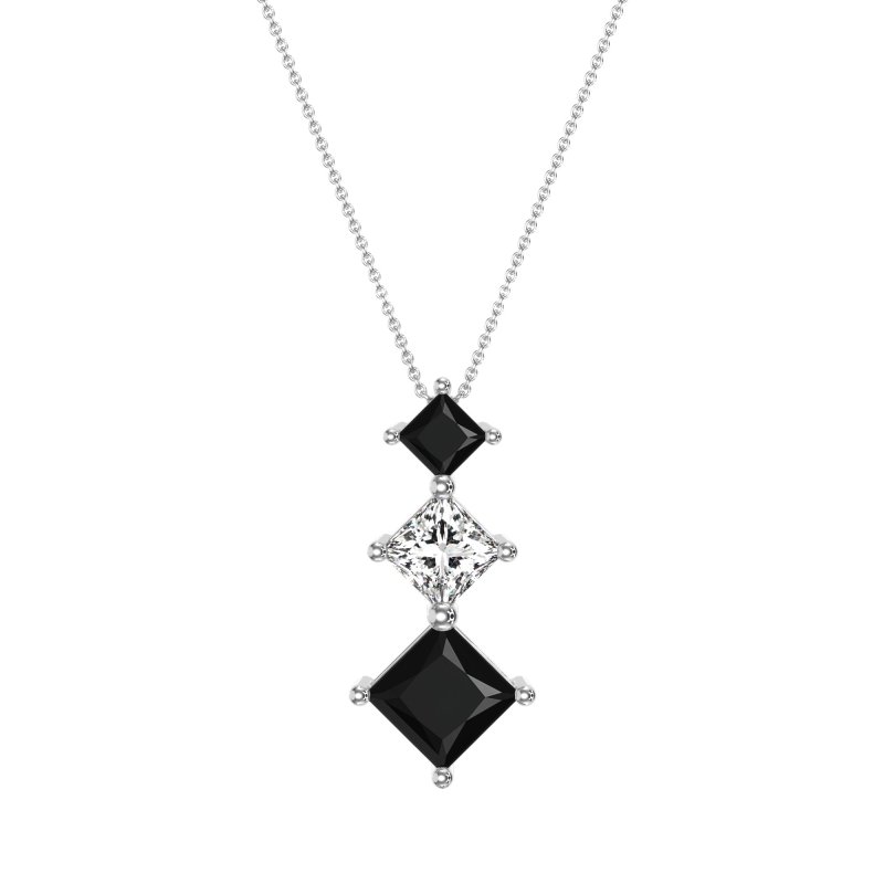 Graduated Square Necklace