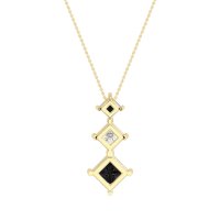 Graduated Square Necklace