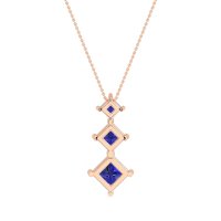 Graduated Square Necklace