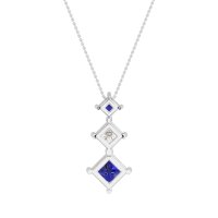 Graduated Square Necklace