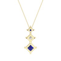 Graduated Square Necklace