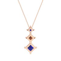 Graduated Square Necklace