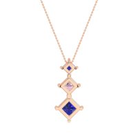 Graduated Square Necklace