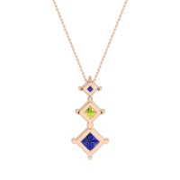 Graduated Square Necklace