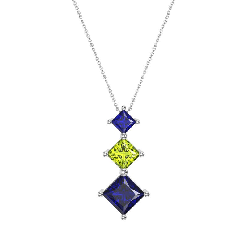 Graduated Square Necklace