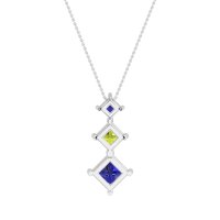 Graduated Square Necklace