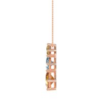 Graduated Square Necklace