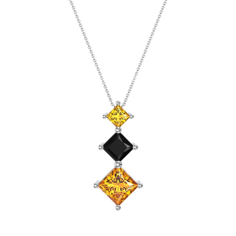 Graduated Square Necklace