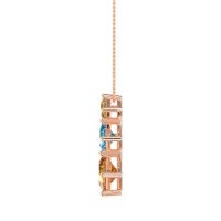 Graduated Square Necklace