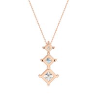 Graduated Square Necklace