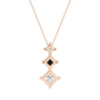 Graduated Square Necklace