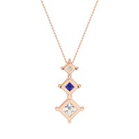 Graduated Square Necklace