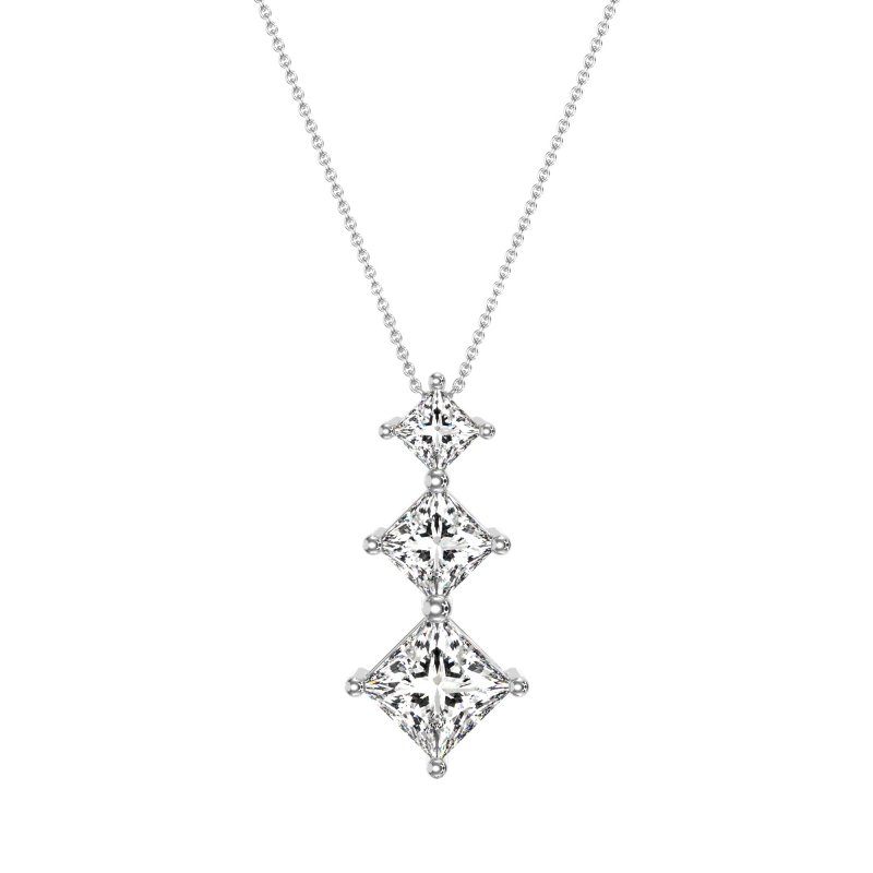 Graduated Square Necklace
