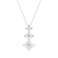 Graduated Square Necklace