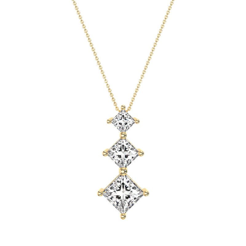 Graduated Square Necklace