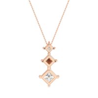 Graduated Square Necklace