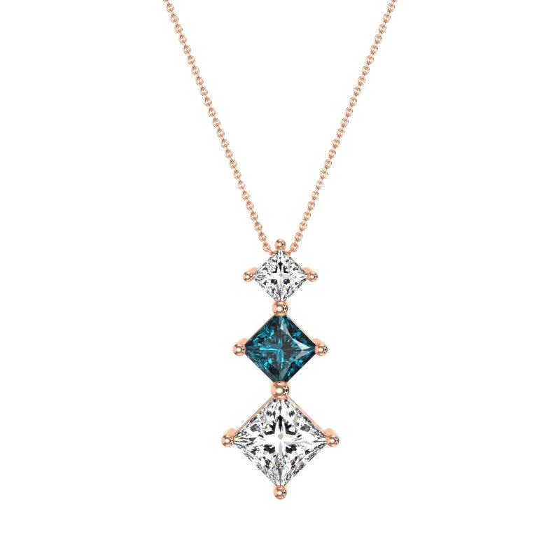 Graduated Square Necklace
