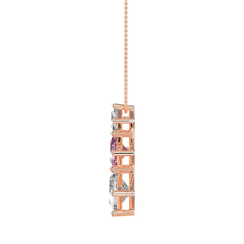 Graduated Square Necklace
