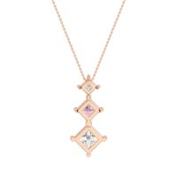 Graduated Square Necklace