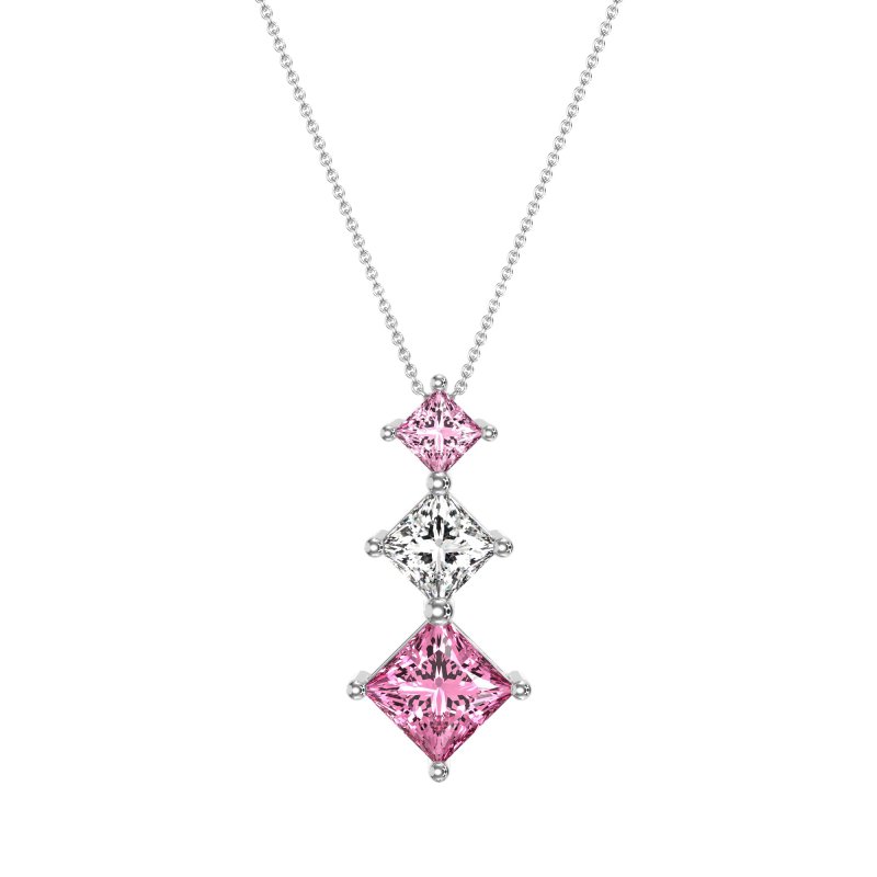 Graduated Square Necklace