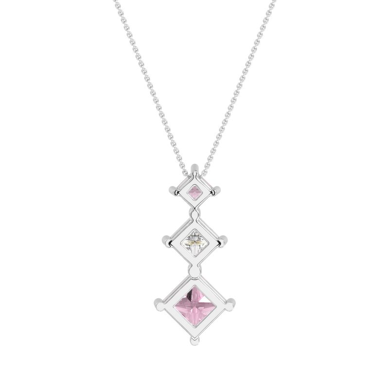 Graduated Square Necklace