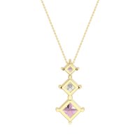 Graduated Square Necklace
