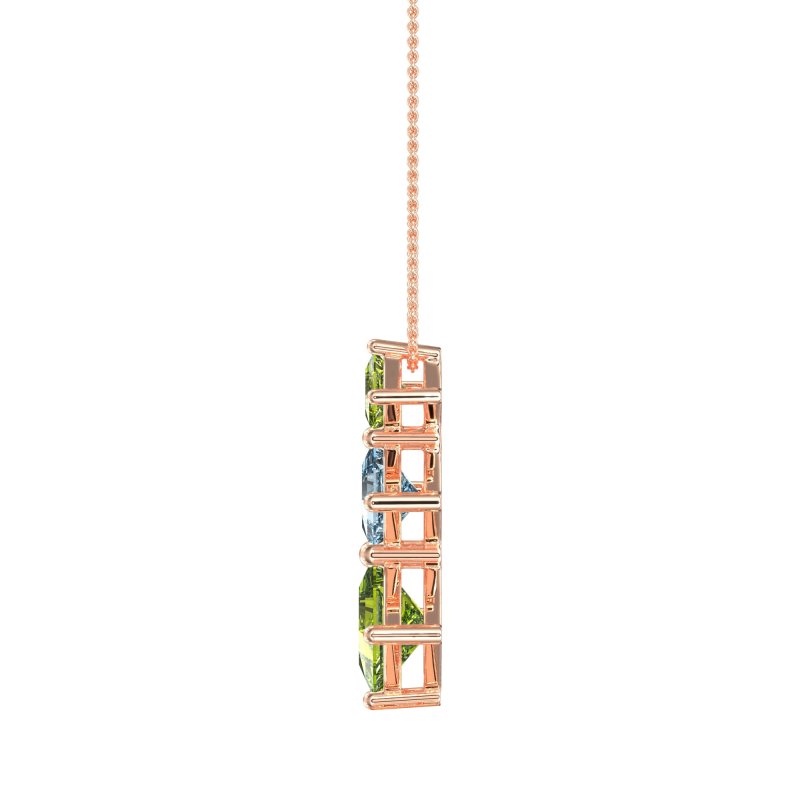 Graduated Square Necklace