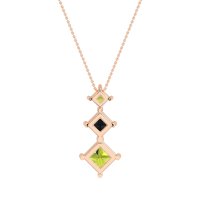 Graduated Square Necklace