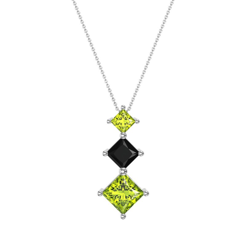 Graduated Square Necklace