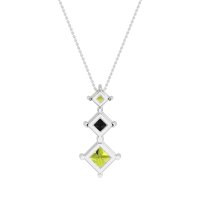 Graduated Square Necklace