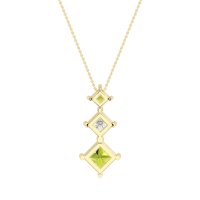 Graduated Square Necklace